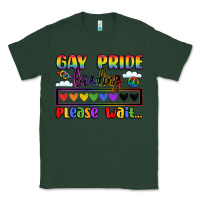 Sports Green gay pride loading please wait Classic Tee - LillyAllenDesigns
