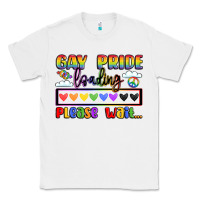 White gay pride loading please wait Classic Tee - LillyAllenDesigns