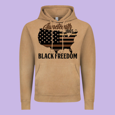 Juneteenth 1865 Black Freedom Vintage Hoodie Designed By Hra Design Shop