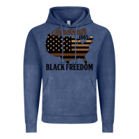 Vintage Denim juneteenth 1865 black freedom Vintage Hoodie - HRA Design Shop