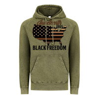 Vintage Olive juneteenth 1865 black freedom Vintage Hoodie - HRA Design Shop