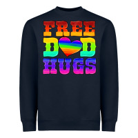 Navy lgbtq free dad hugs Heavyweight Sweatshirt - HRA Design Shop