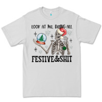 Dove Grey look at me being all festive and shit Premium Tee - MaliasSmallBusiness