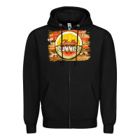 Black hello summer watermelon lemon Zipper Hoodie - Jasminsmagicworld