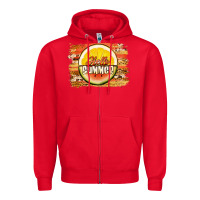 Red hello summer watermelon lemon Zipper Hoodie - Jasminsmagicworld
