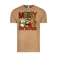 Vintage Camel Merry Christmas Coffee Cups Vintage Tee - FaDigitalArtStudio