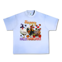 Grape Ice Happy Hallothanksmas Chick Urban Heavy Tee - BundleAndBundleShop