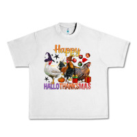 Lunar Rock Happy Hallothanksmas Chick Urban Heavy Tee - BundleAndBundleShop