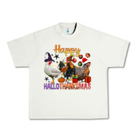 Pistachio Happy Hallothanksmas Chick Urban Heavy Tee - BundleAndBundleShop