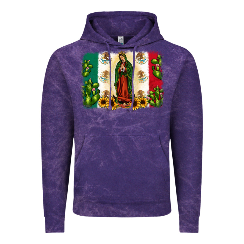 Mexican Flag Our Lady Of Guadalupe Vintage Hoodie by JahusDesignShop | Teevron