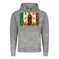 Cloud Rock mexican flag our lady of guadalupe Vintage Hoodie - JahusDesignShop