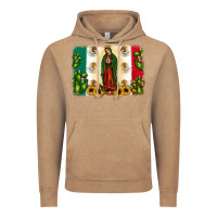 Vintage Coffee mexican flag our lady of guadalupe Vintage Hoodie - JahusDesignShop