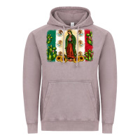 Vintage Zinc mexican flag our lady of guadalupe Vintage Hoodie - JahusDesignShop
