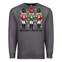 Charcoal Heather Nuts About Christmas Premium Sweatshirt - MaliasSmallBusiness