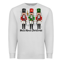 Dove Grey Nuts About Christmas Premium Sweatshirt - MaliasSmallBusiness