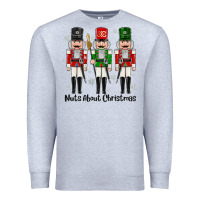 Heather Grey Nuts About Christmas Premium Sweatshirt - MaliasSmallBusiness