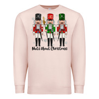 Pale Pink Nuts About Christmas Premium Sweatshirt - MaliasSmallBusiness