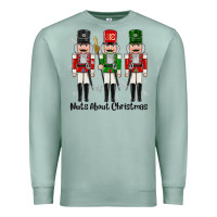 Seafoam Nuts About Christmas Premium Sweatshirt - MaliasSmallBusiness