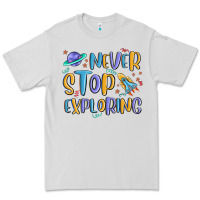 Dove Grey never stop exploring Premium Tee - MaliasSmallBusiness