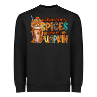 Black whatever spices your pumpkin Heavyweight Sweatshirt - RacoonDesign