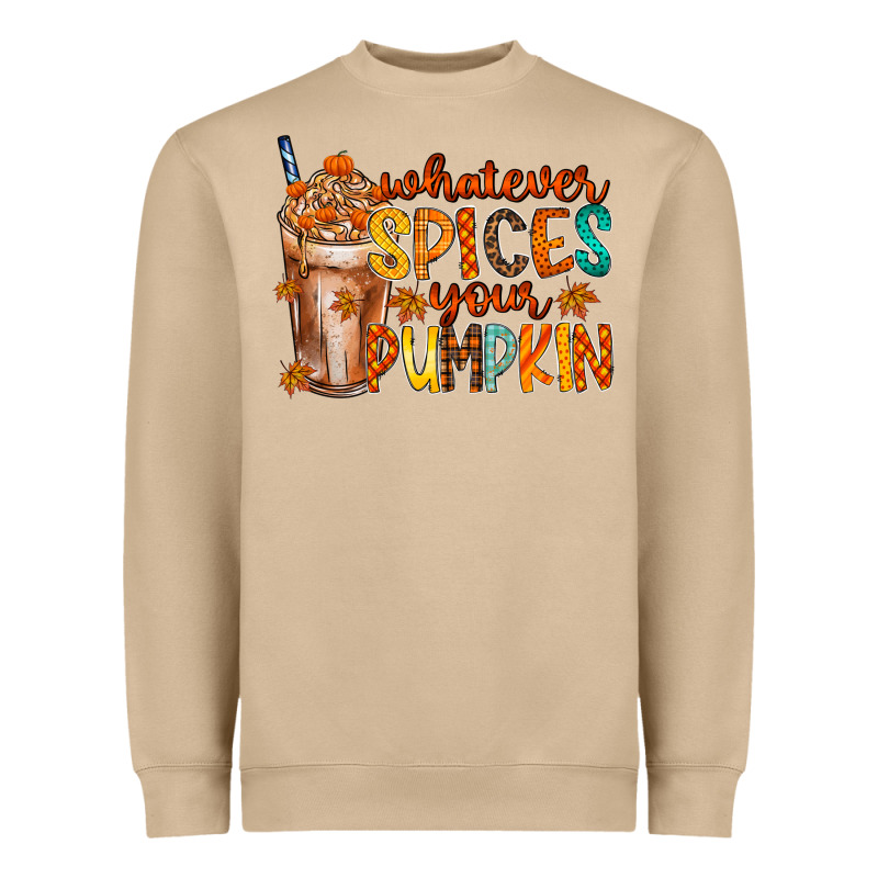 Whatever Spices Your Pumpkin Heavyweight Sweatshirt by RacoonDesign | Teevron