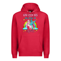 Cardinal unicorns are born in april Premium Hoodie - Jasminsmagicworld