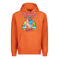 Carrot unicorns are born in april Premium Hoodie - Jasminsmagicworld