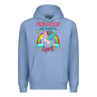 Colony Blue unicorns are born in april Premium Hoodie - Jasminsmagicworld