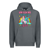 Rock unicorns are born in april Premium Hoodie - Jasminsmagicworld