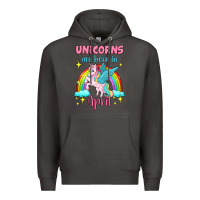 Smoke unicorns are born in april Premium Hoodie - Jasminsmagicworld