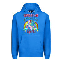 True Royal unicorns are born in april Premium Hoodie - Jasminsmagicworld