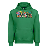 Emerald Autism Teacher Urban Hoodie - NancyCooperArtShop