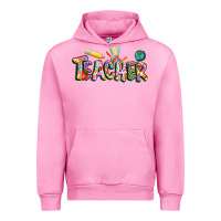 Fuchsia Pink Autism Teacher Urban Hoodie - NancyCooperArtShop