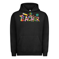 Pigment Black Autism Teacher Urban Hoodie - NancyCooperArtShop
