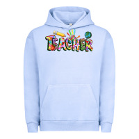 Pigment Grape Ice Autism Teacher Urban Hoodie - NancyCooperArtShop