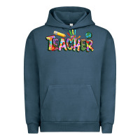 Pigment Midnight Navy Autism Teacher Urban Hoodie - NancyCooperArtShop