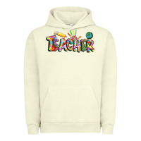 Pigment Pistachio Autism Teacher Urban Hoodie - NancyCooperArtShop