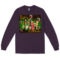 Plum Christmas cocktail Long Sleeve Tee - AdoDesignShop