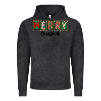 Vintage Black Merry Christmas Vintage Hoodie - CowhideDigitalArt