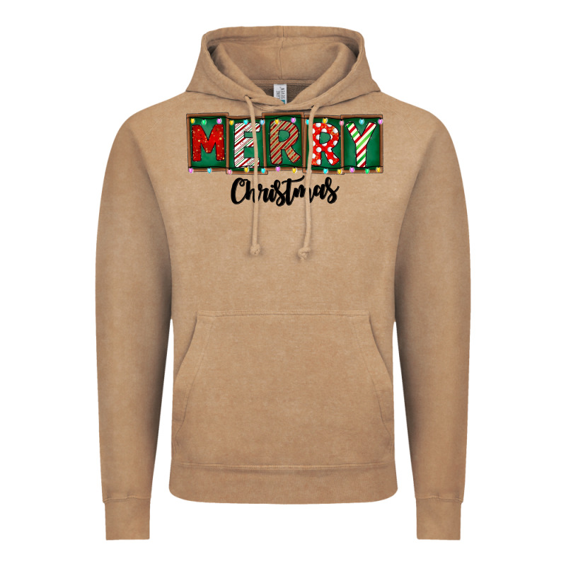 Merry Christmas Vintage Hoodie by CowhideDigitalArt | Teevron