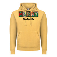 Vintage Mustard Merry Christmas Vintage Hoodie - CowhideDigitalArt
