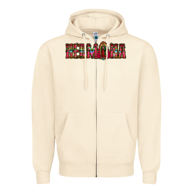 Hermana Floral Aztec Leopard Zipper Hoodie by Jasminsmagicworld | Teevron