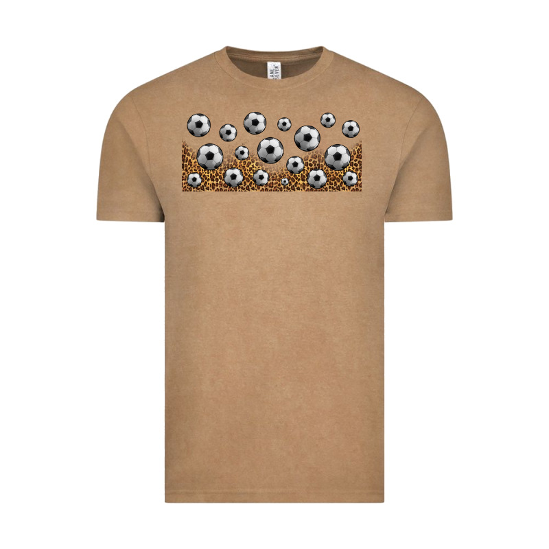 Leopard Soccer 16oz Libbey Glass Vintage Tee by HRA Design Shop | Teevron