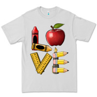 Dove Grey love teacher Premium Tee - BarkalooDesign