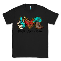 Black peace love rodeo Classic Tee - JahusDesignShop