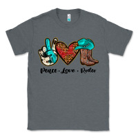 Charcoal Heather peace love rodeo Classic Tee - JahusDesignShop