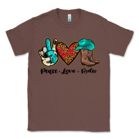 Chestnut peace love rodeo Classic Tee - JahusDesignShop