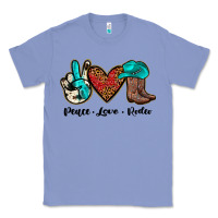 Colony Blue peace love rodeo Classic Tee - JahusDesignShop