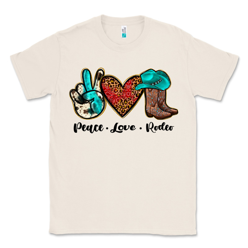 Peace Love Rodeo Classic Tee by JahusDesignShop | Teevron