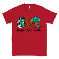 Red peace love rodeo Classic Tee - JahusDesignShop